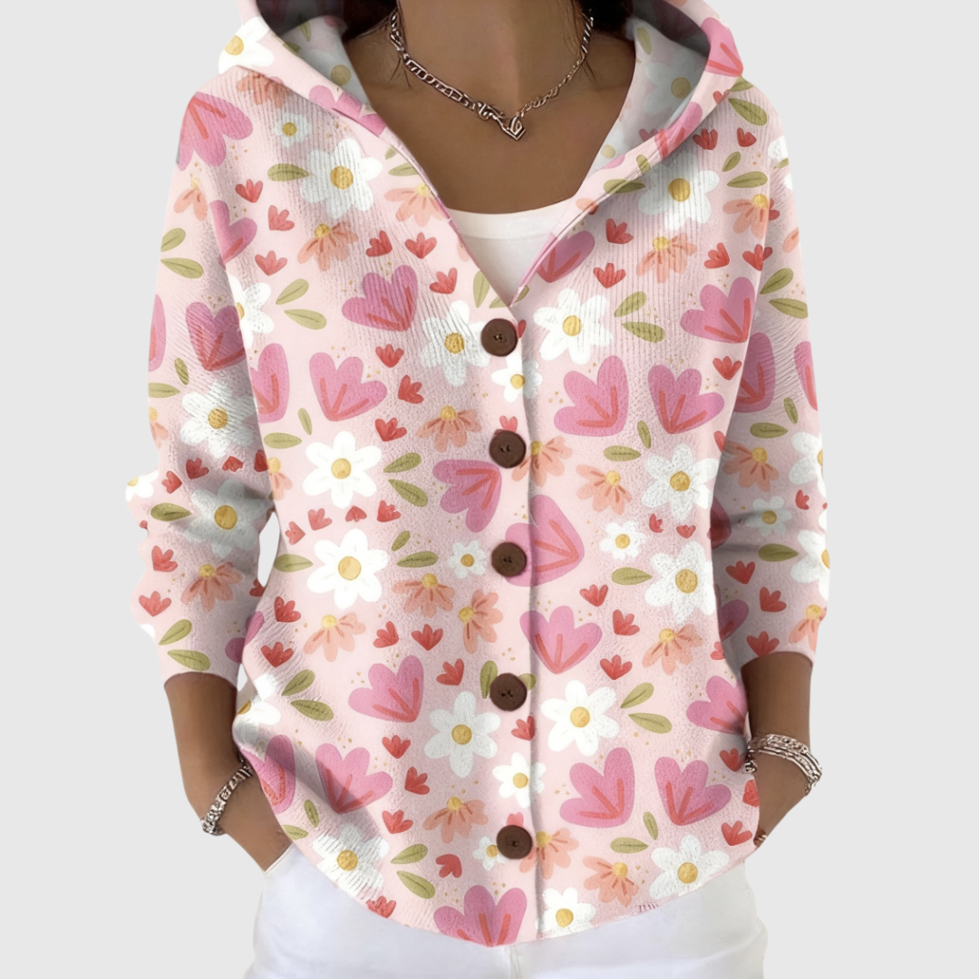 Elsa | Chaqueta de punto con capucha