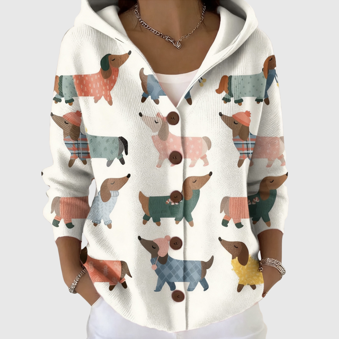 Nieves | Chaqueta de punto con capucha