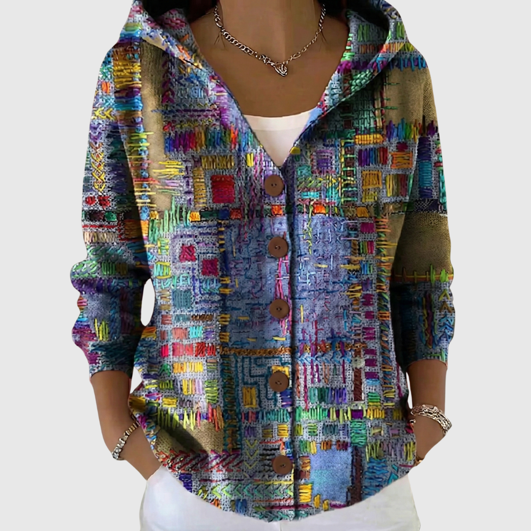 Mireia | Chaqueta de punto con capucha