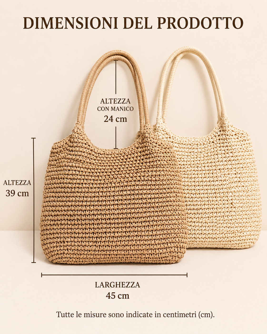 Manuela | Light Natural Woven Straw Crossbody Bag