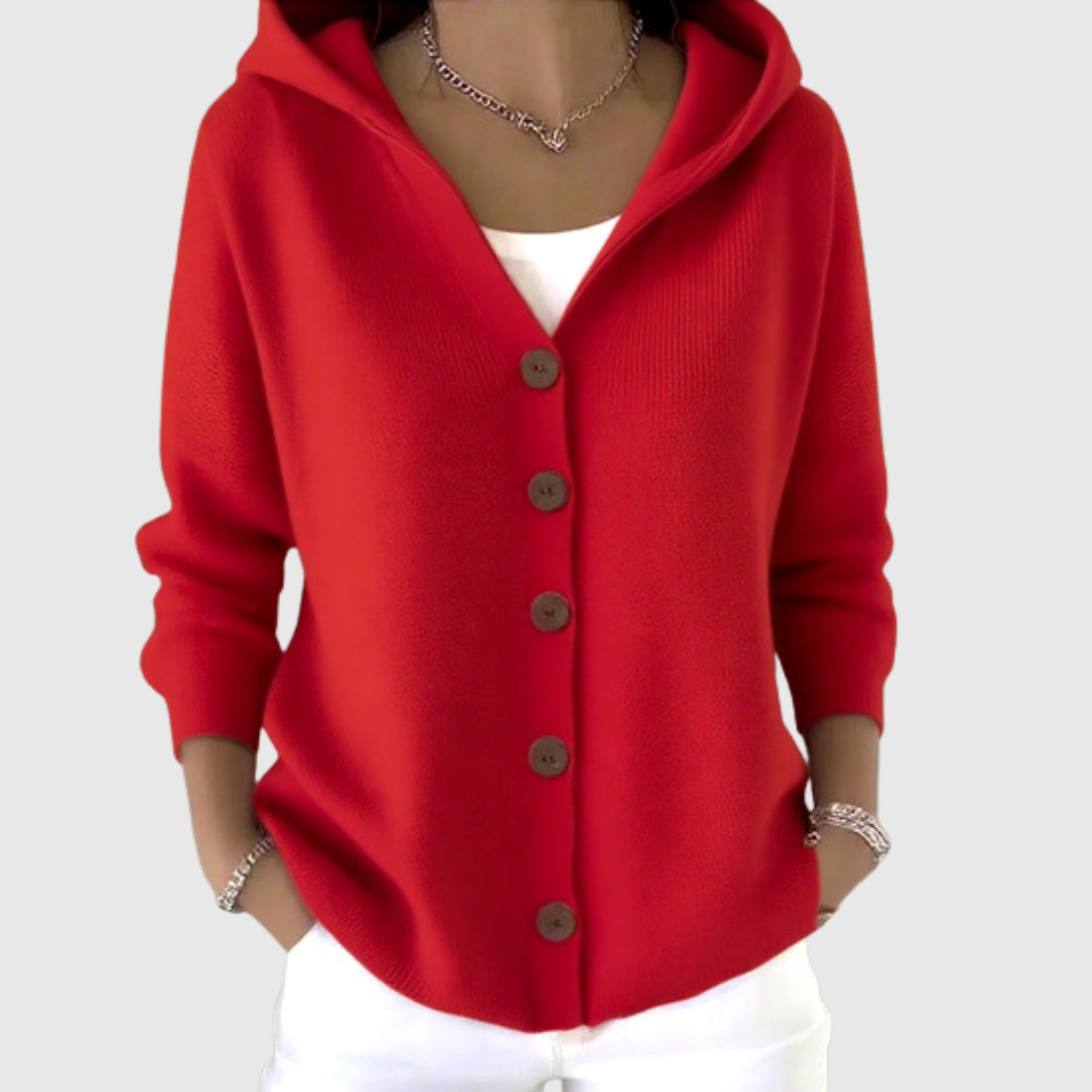 María | Chaqueta de punto con capucha