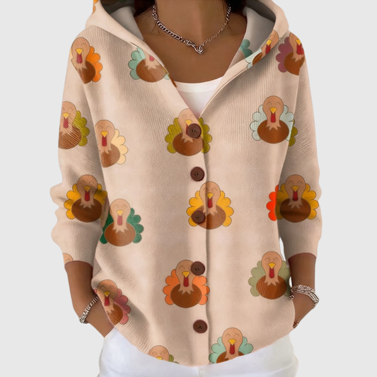 Camila | Chaqueta de punto con capucha
