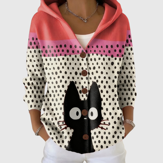 Lorena | Chaqueta de punto con capucha