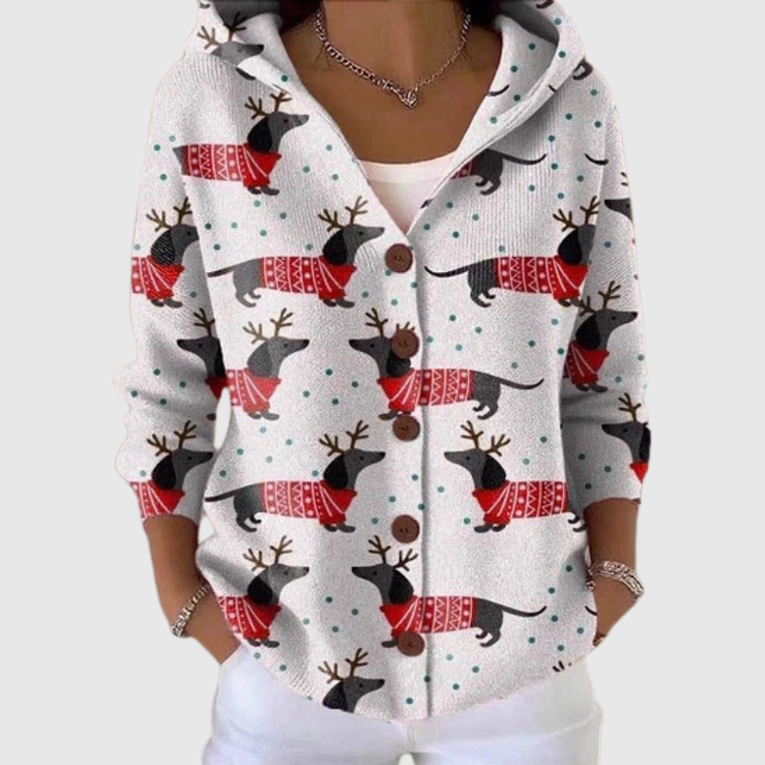 Alba | Chaqueta de punto con capucha
