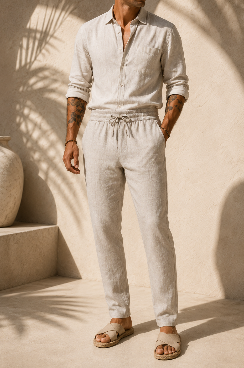 Mateo - Linen Beach Pants