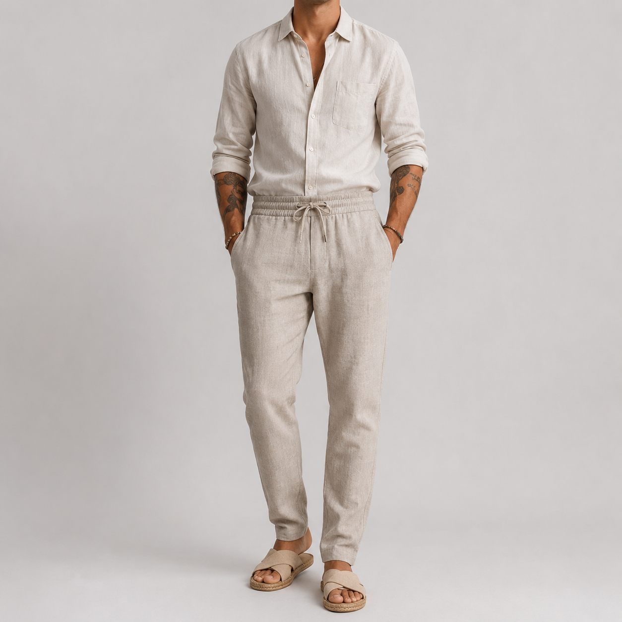 Mateo - Linen Beach Pants