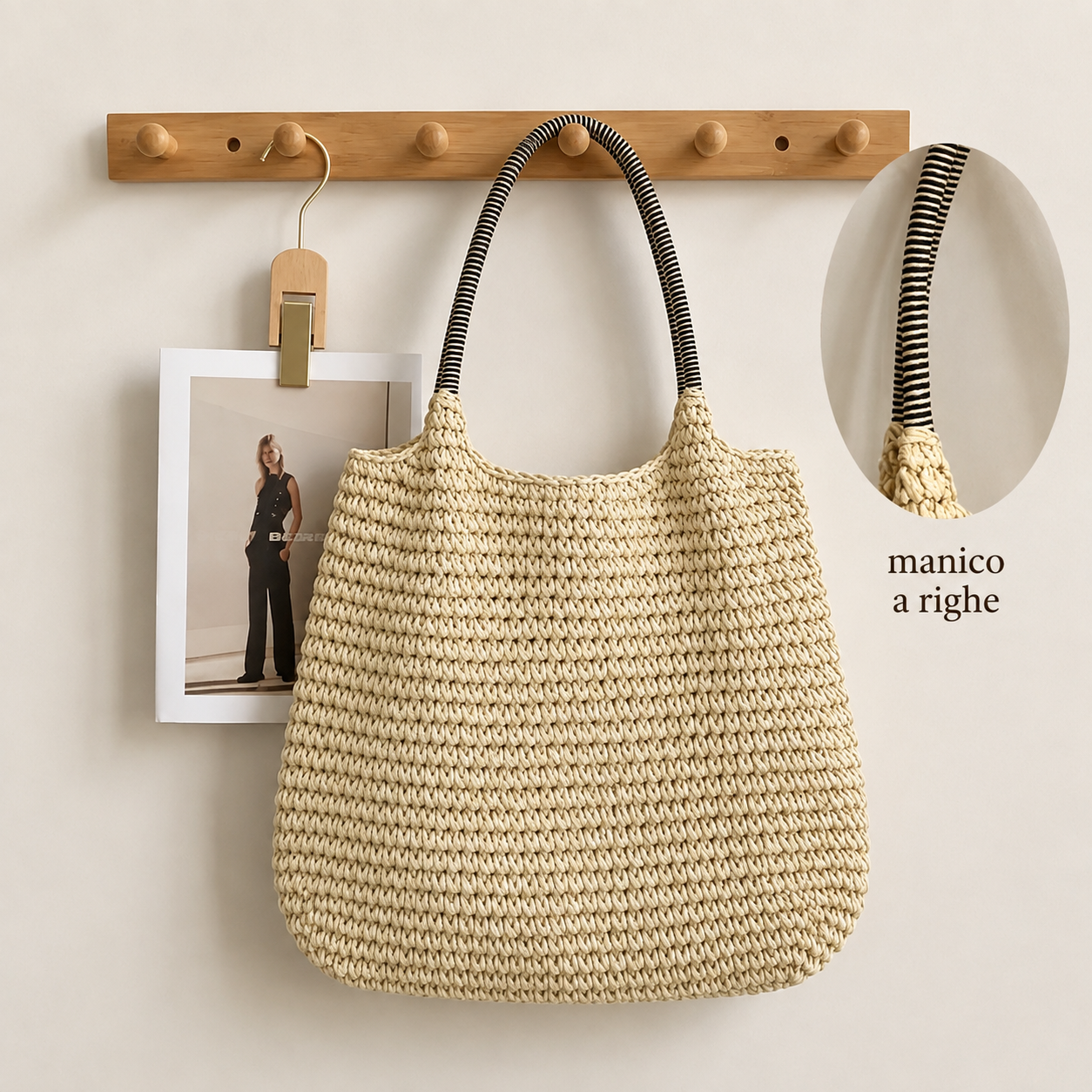 Natalina | Natural Woven Straw Crossbody Bag