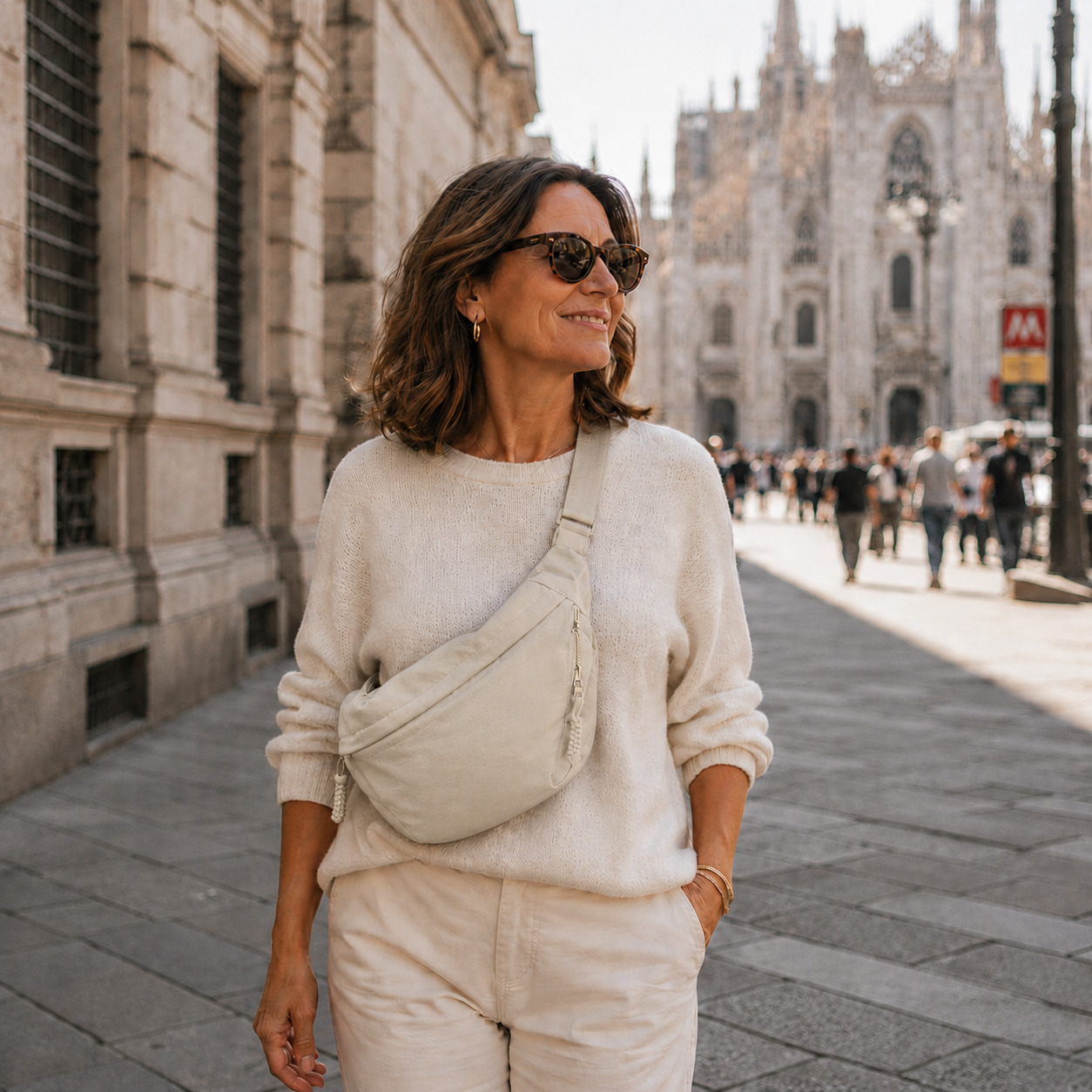 Elena | Beige Shoulder Bag