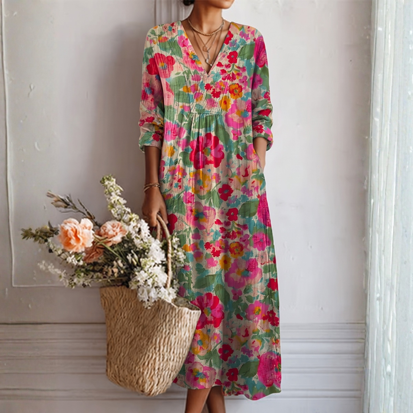 Reda™ | Floral Dress: Everyday Elegance