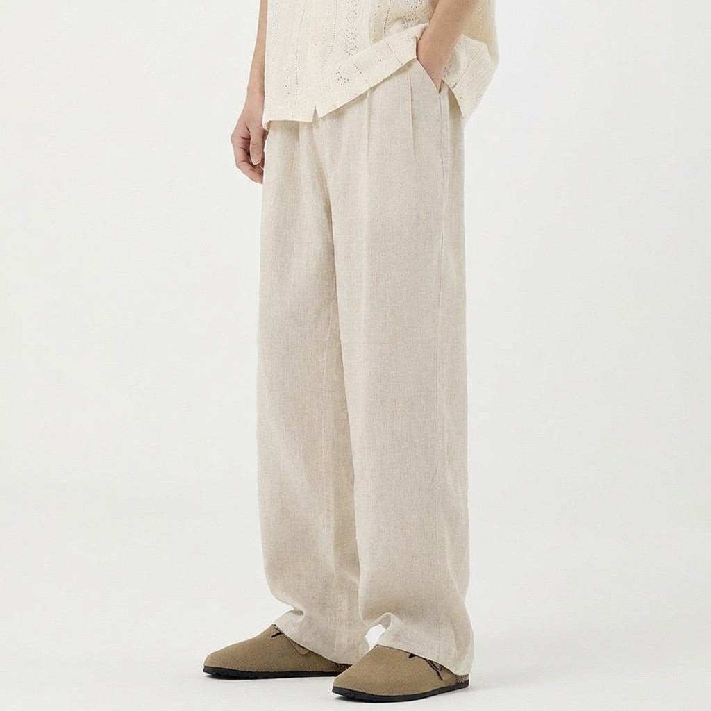 "Riviera" Casual-Style Linen Pants