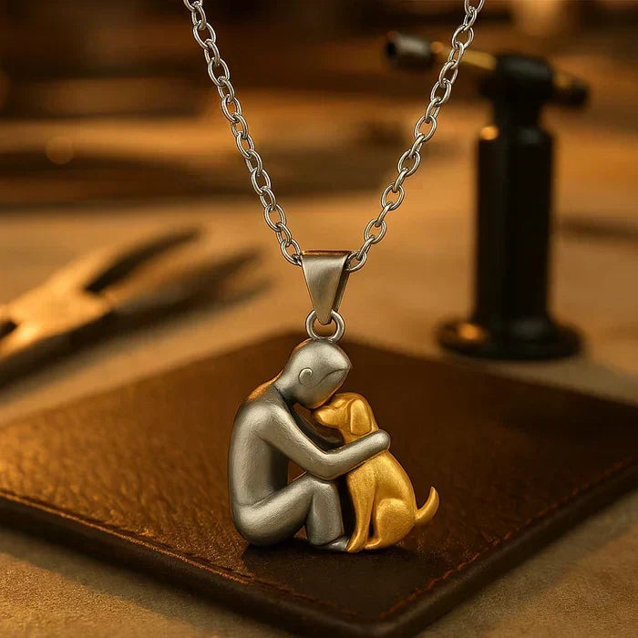 Colgante "Amistad Eterna" – Un Símbolo del Amor entre una Mujer y su Perro
