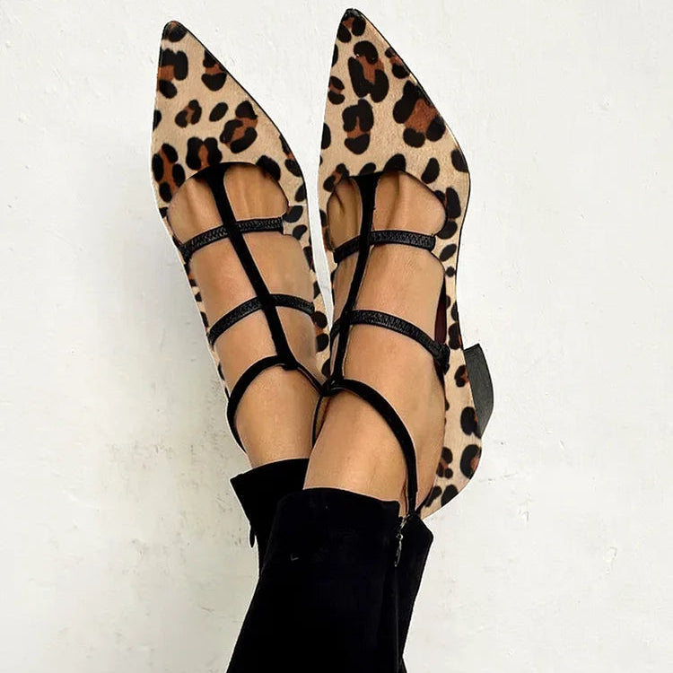 Franca | Schoenen met hak en luipaardbandje