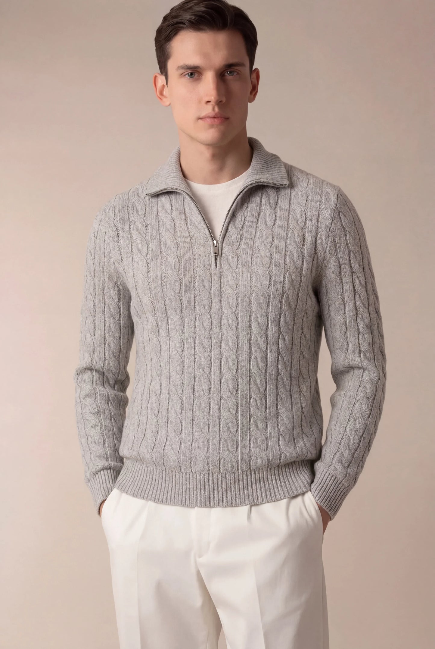 Sero Zip Knit Grey