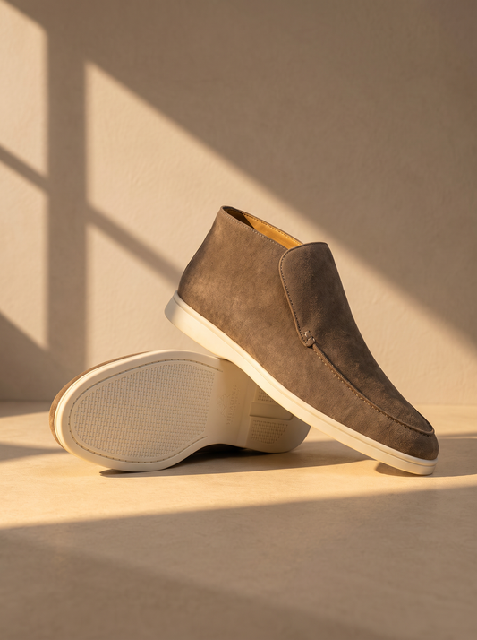 Portofino Suede Hi-Top Loafer