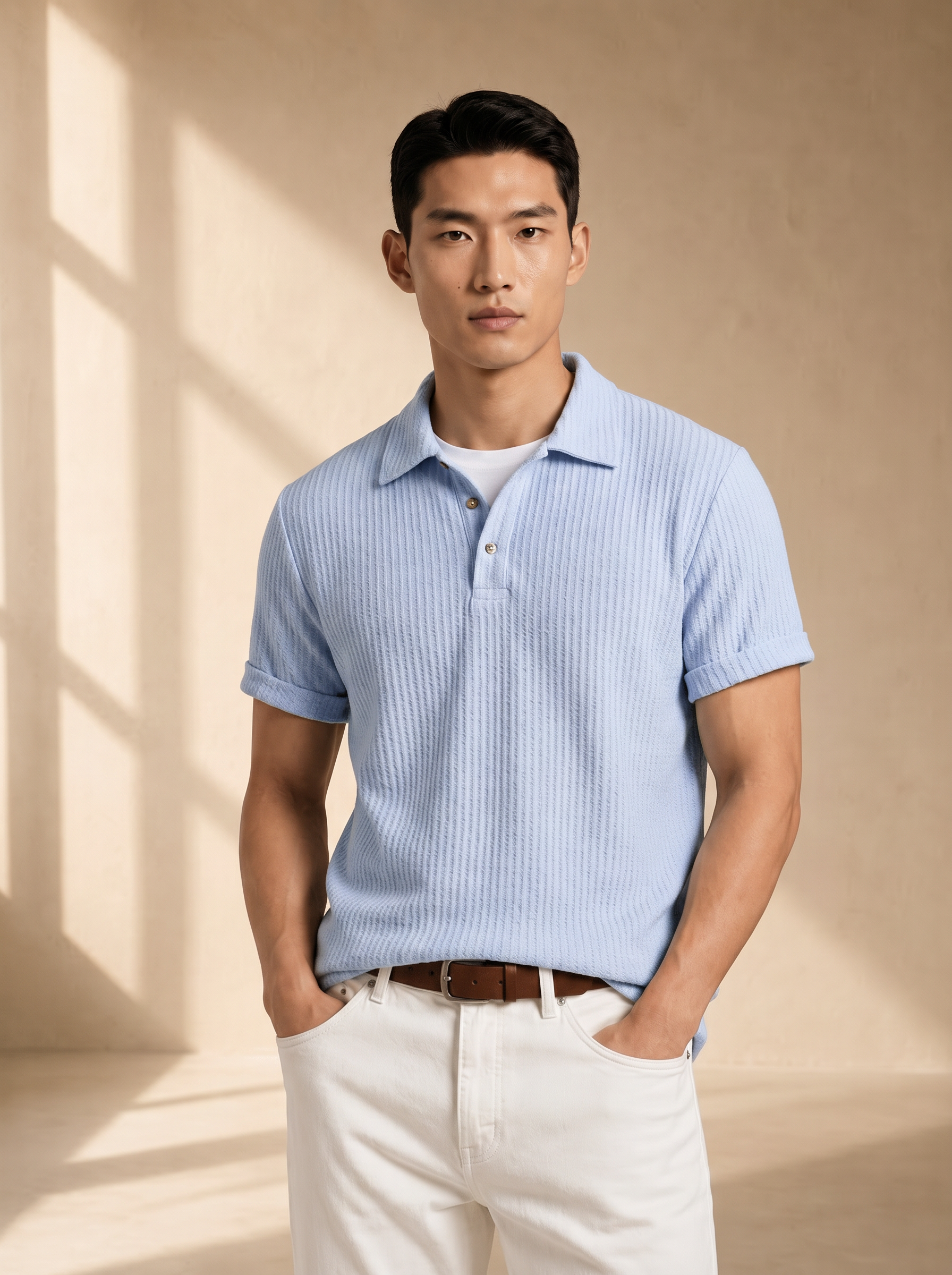 Lido Waffle Knit Polo