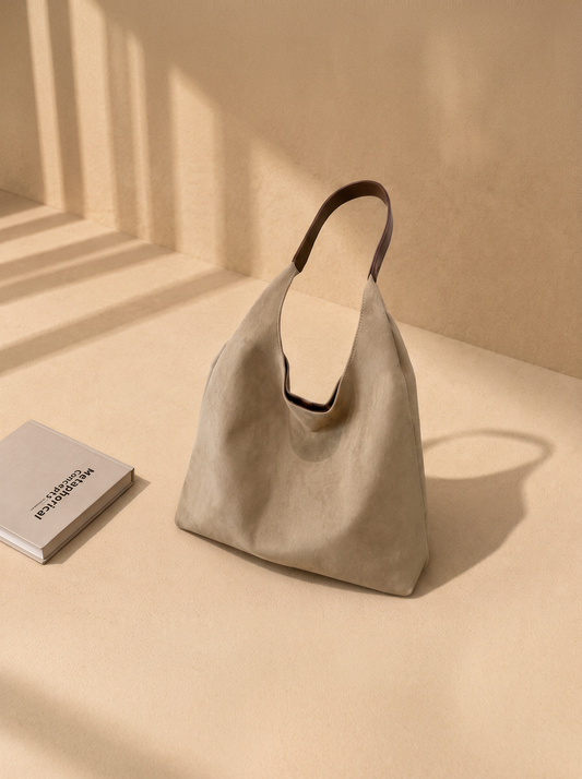 Soft leather hobo bag