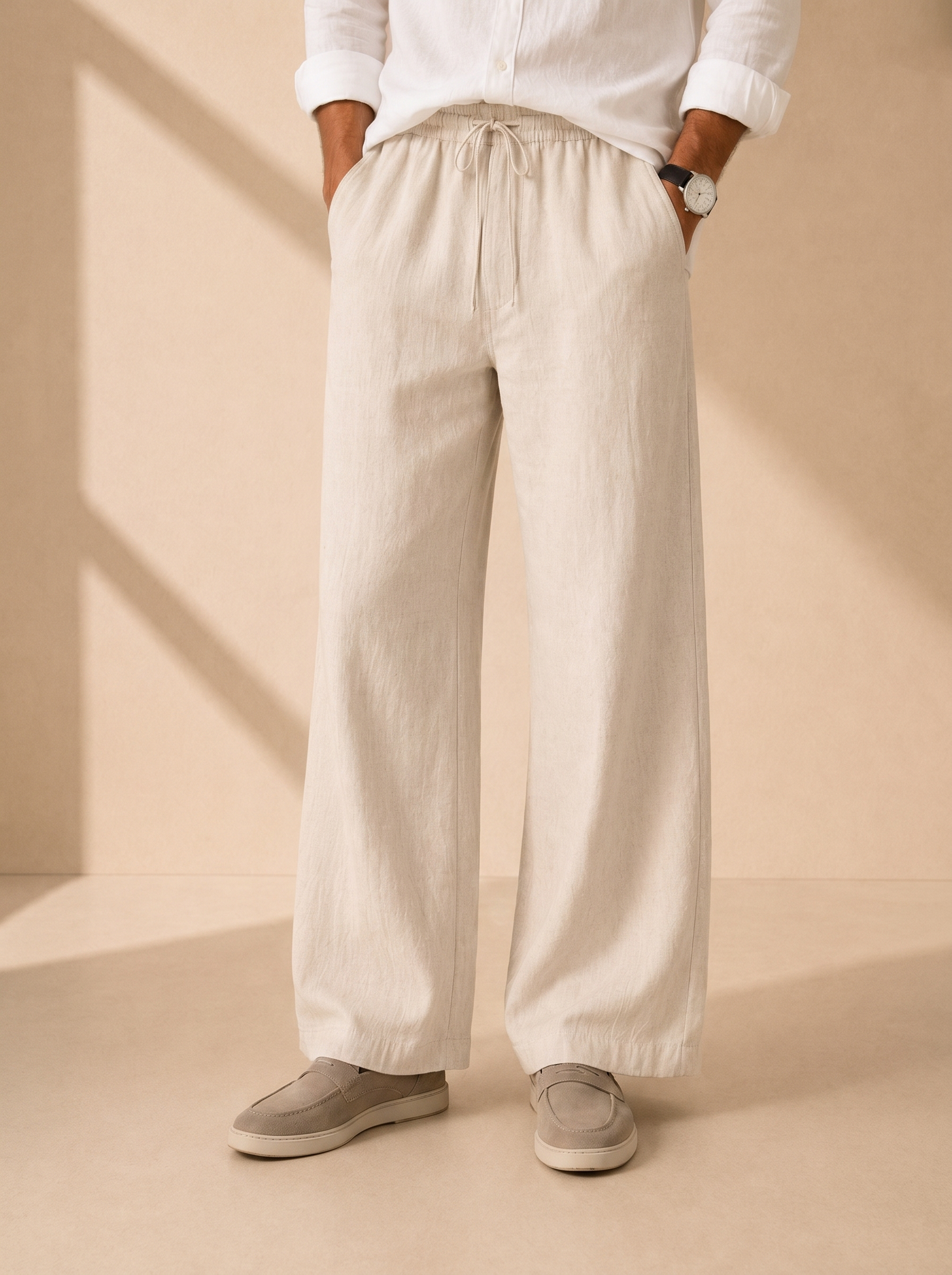 Riviera Casual-Style Linen Pants