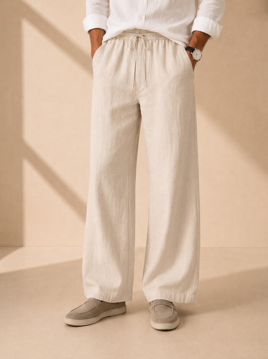 Riviera Casual-Style Linen Pants