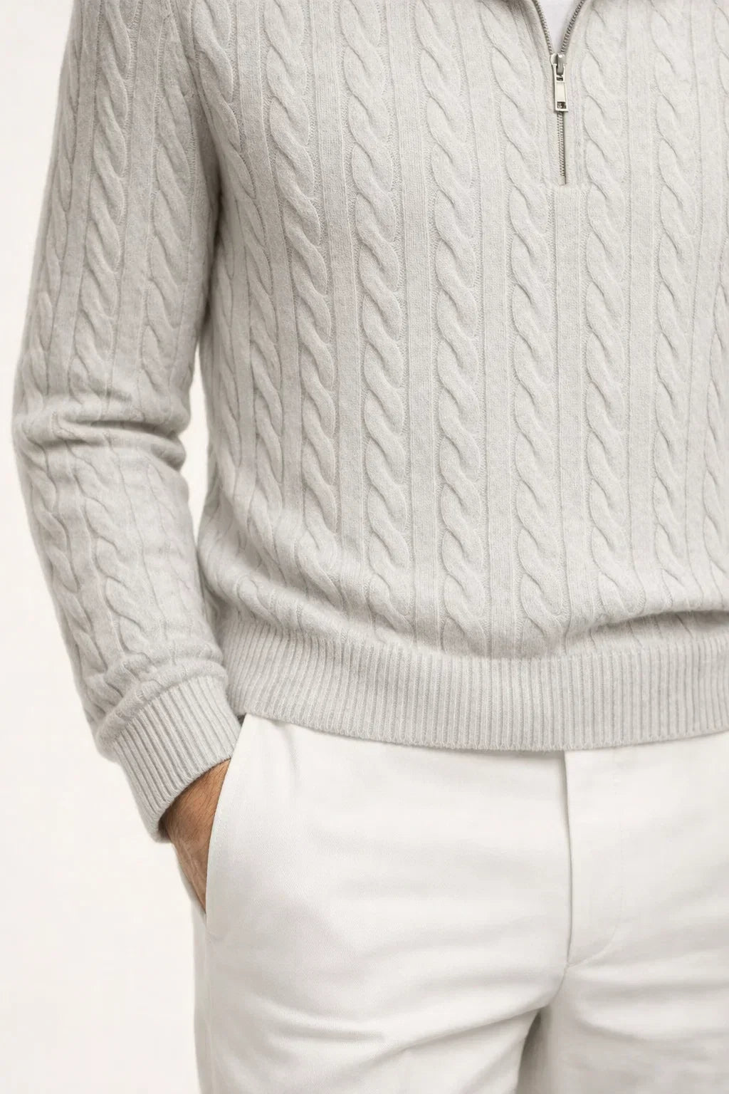 Sero Zip Knit Grey